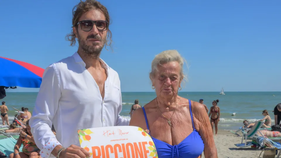 Simone Gobbi e la premiata Heidi Maier