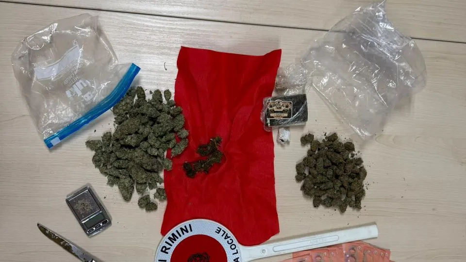 il materiale sequestrato 
