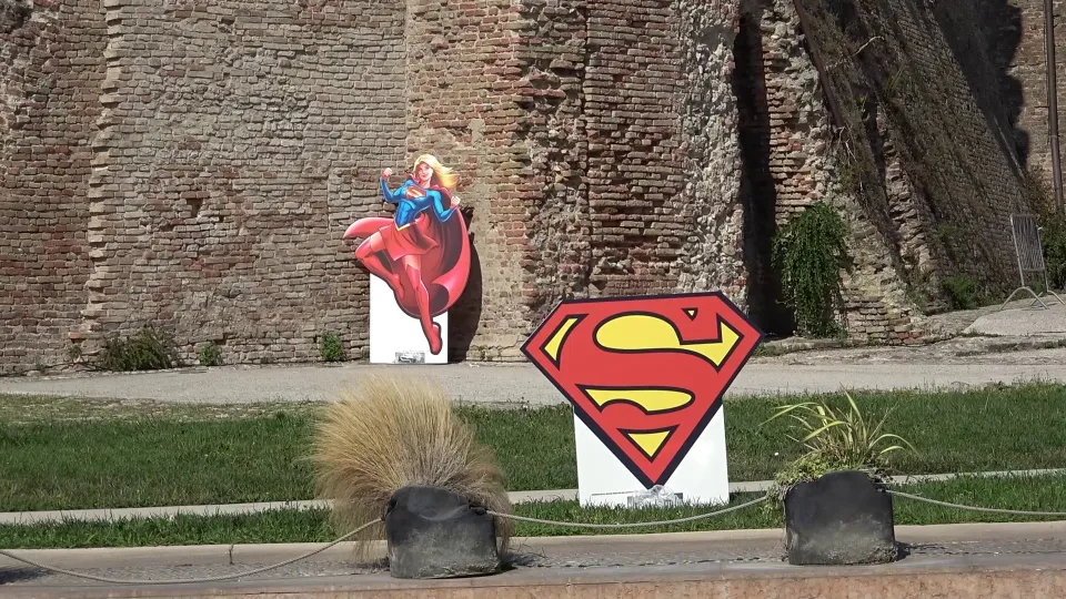 Superman atterra a CastelSismondo