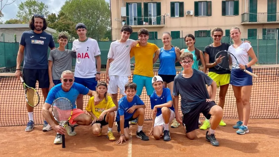Tecnici e giovani del Circolo Tennis Cicconetti