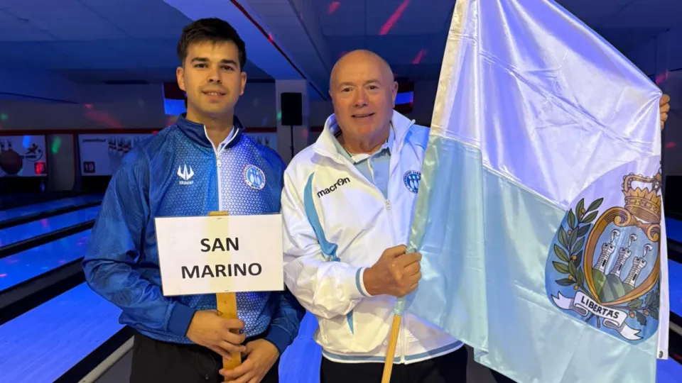 Thomas De Marini insieme al tecnico federale Paolo Felici