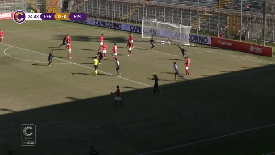 Tomas Lepri ha appena segnato il gol partita