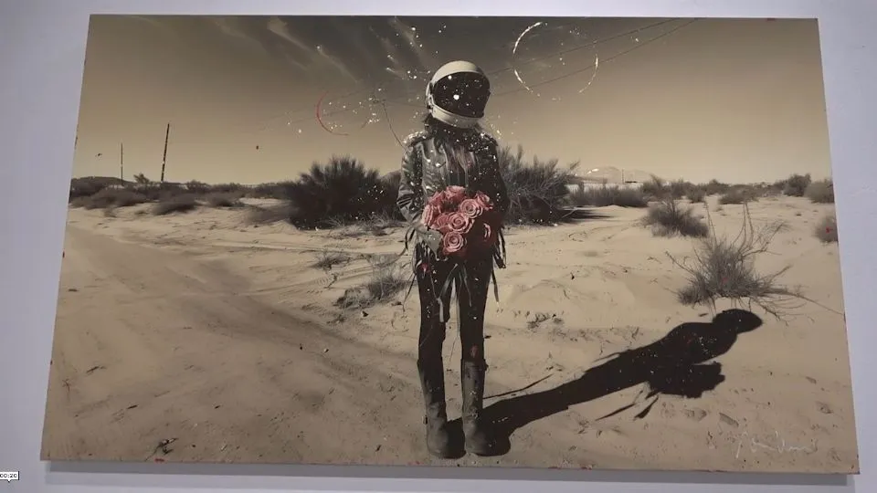 una delle opere in mostra