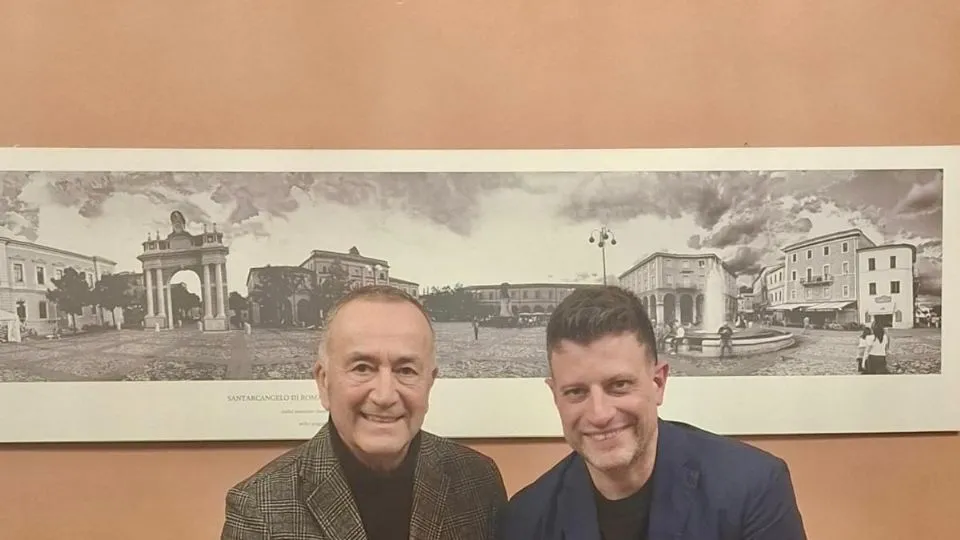 il sindaco Sacchetti e Baccolini della Pro Loco