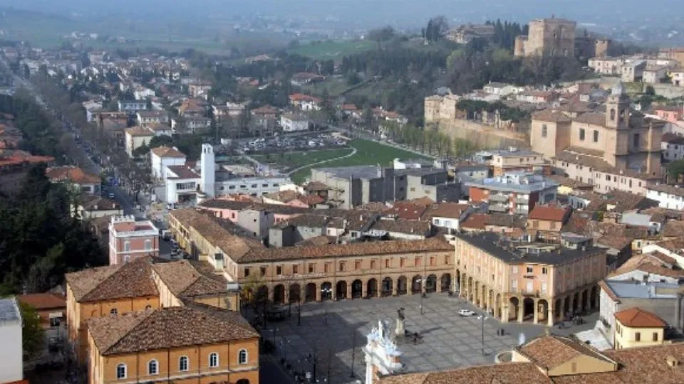 il centro di Santarcangelo
