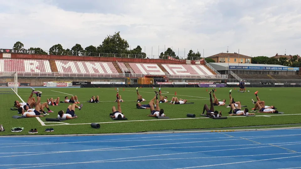 Un momento dei test fisici al