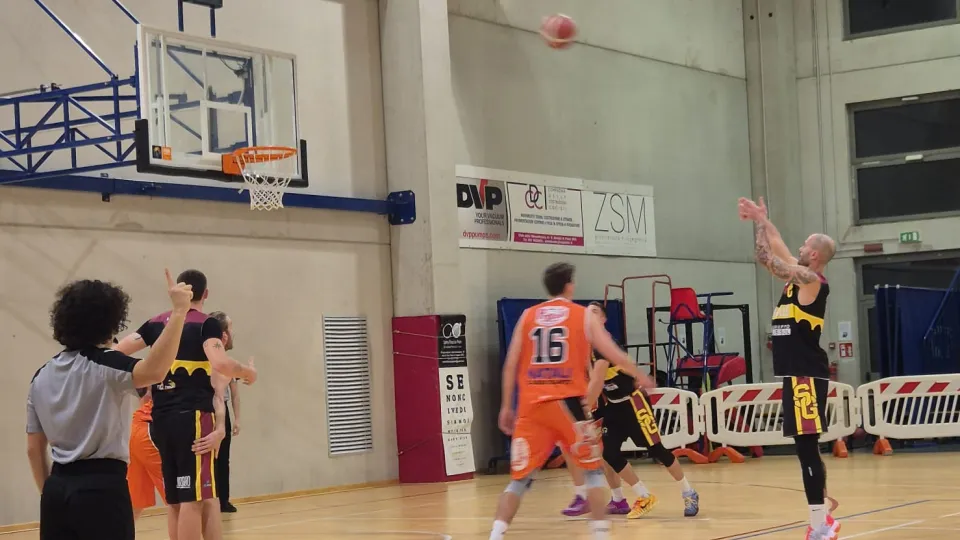 Un momento del match