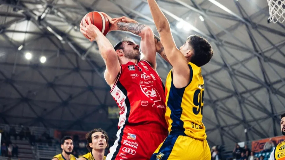 Un momento del match