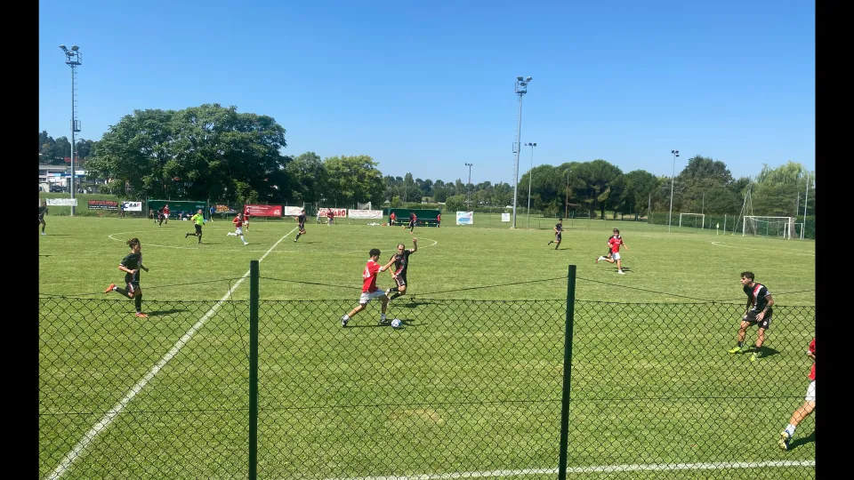 Un momento del test amichevole