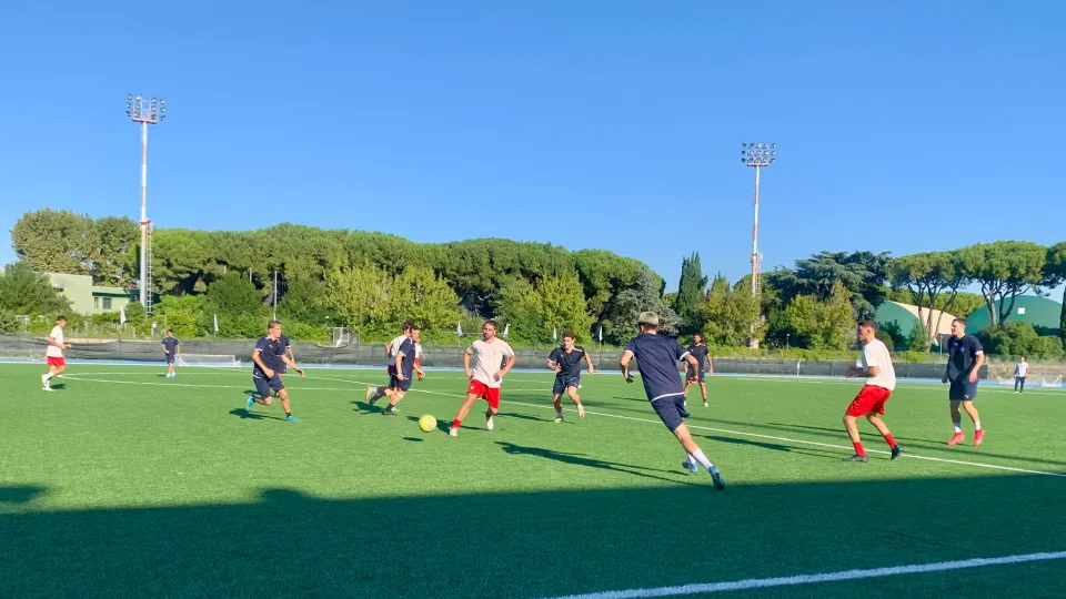 Un momento del test amichevole