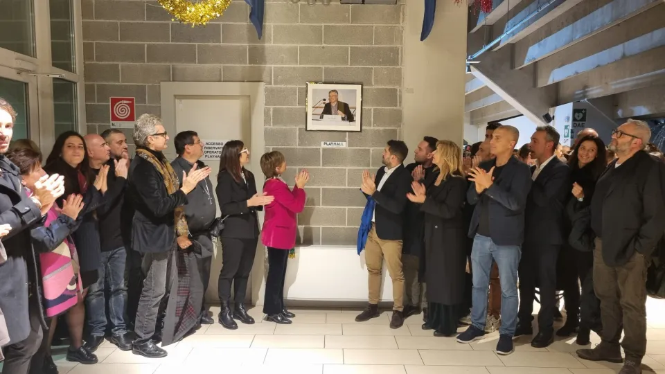 Un momento della cerimonia