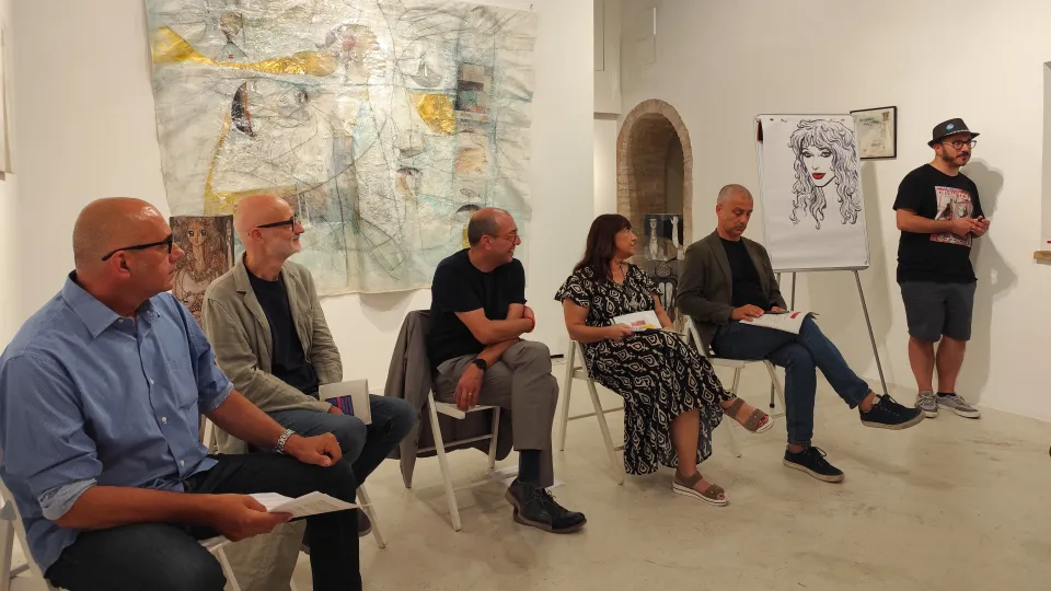 un momento della conferenza stampa