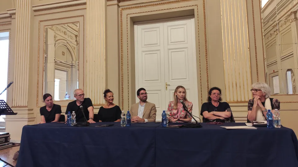 Un momento della conferenza stampa di presentazione