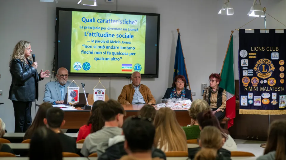 Un momento della premiazione
