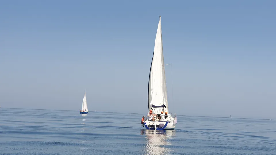 Un momento della Regata per la vita di AILRimini