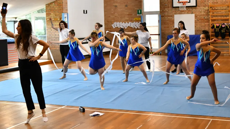 Un momento delle prove
