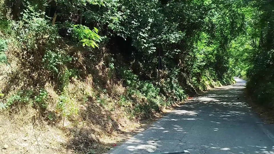 un tratto della via Covignano a Rimini