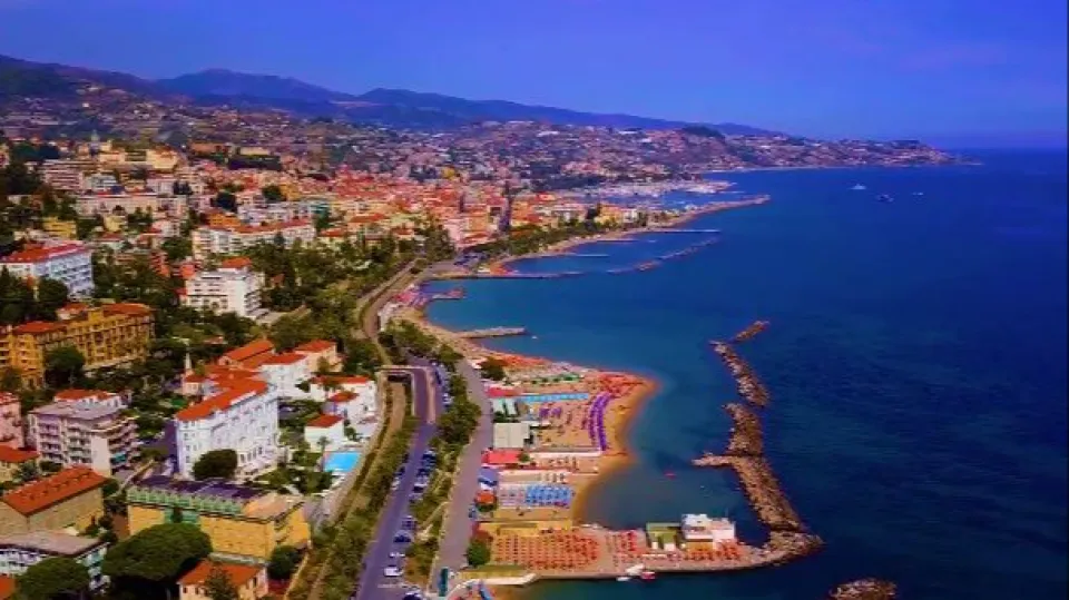 una veduta di Sanremo
