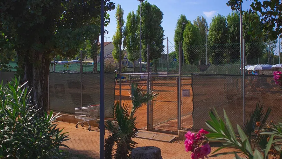 Un'immagine del Tennis Club Viserba