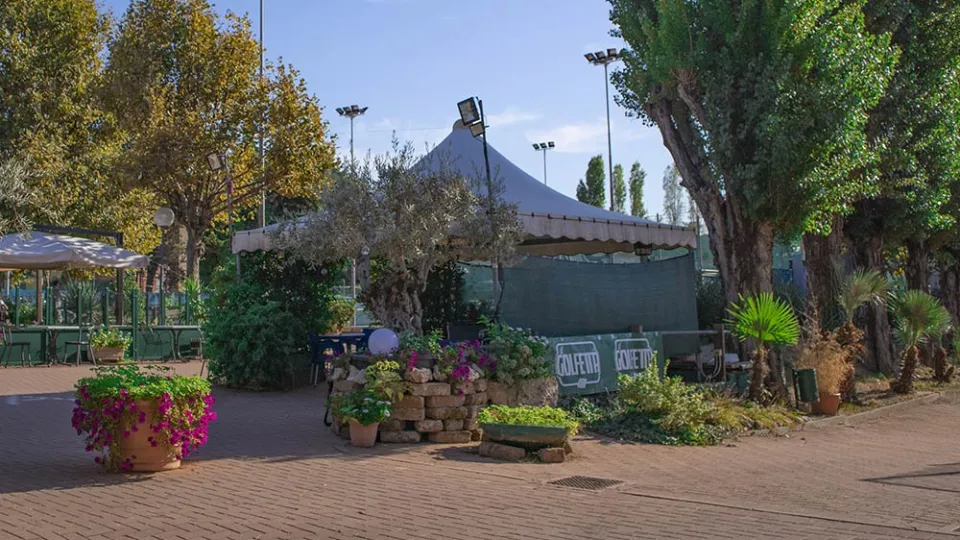 Un'immagine del Tennis Club Viserba