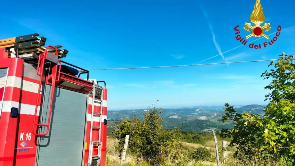 l'intervento dei Vigili del Fuoco