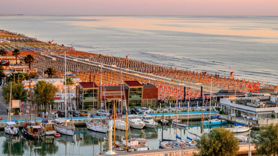 uno scorcio della spiaggia di Riccione