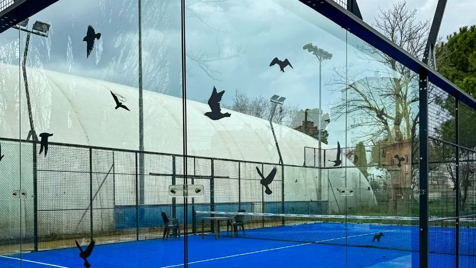 barriere anticollisione padel parco Pertini