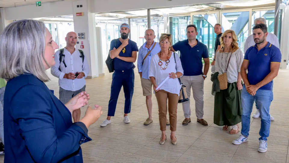 visita al cantiere del Palas