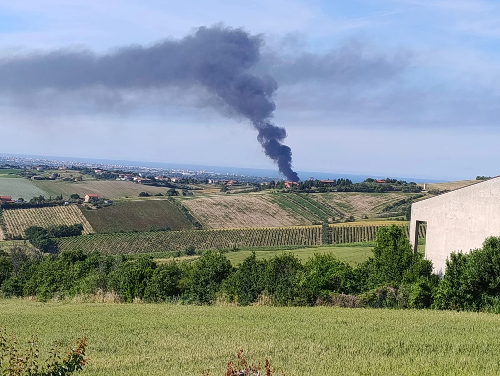 fiamme a Raibano
