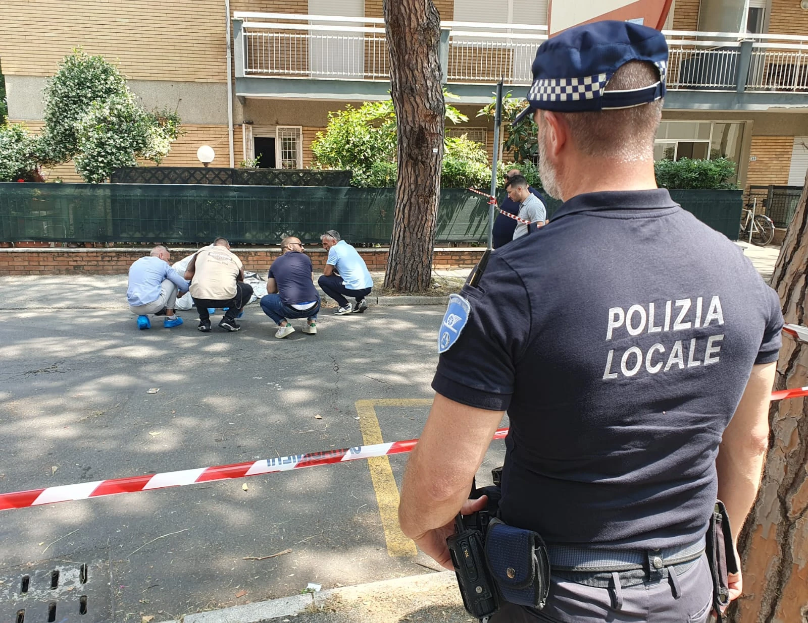 i rilievi sul luogo dell'incidente a Riccione (Adriapress)