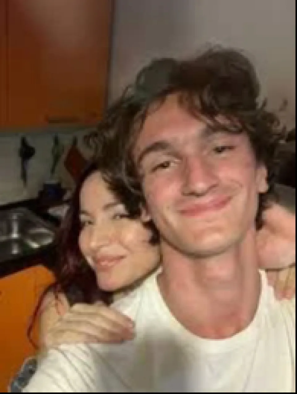 Andrea Delogu con il fratellastro Evan