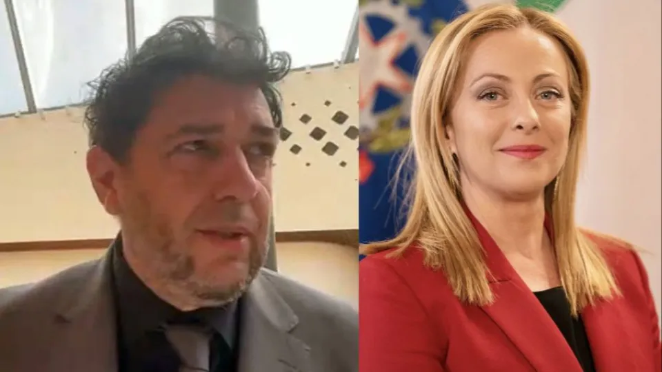 Alberto Bernabini e Giorgia Meloni