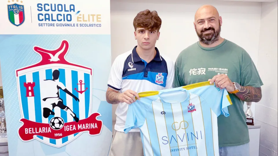 Alessandro Gabellini insieme al DS Emiliano Vitiello