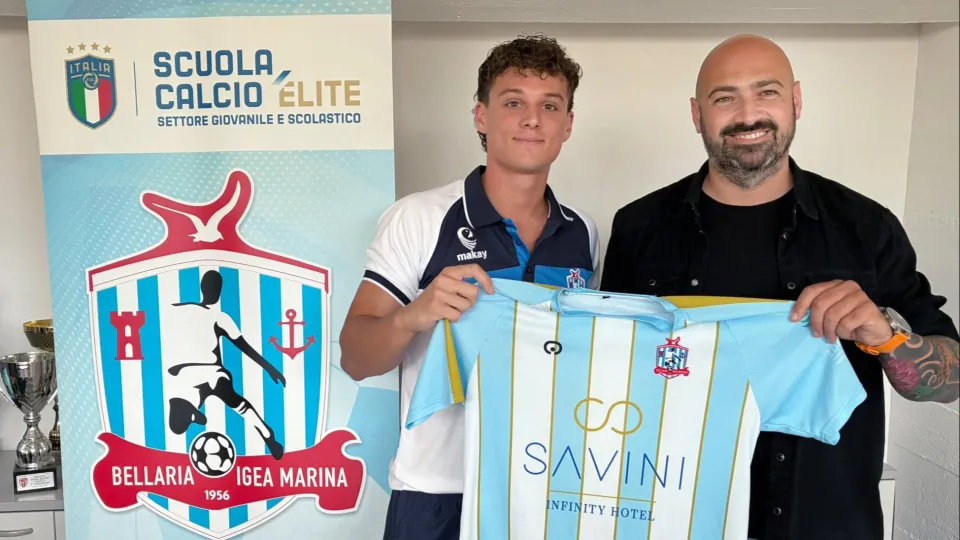Alessandro Grossi insieme al DS Vitiello
