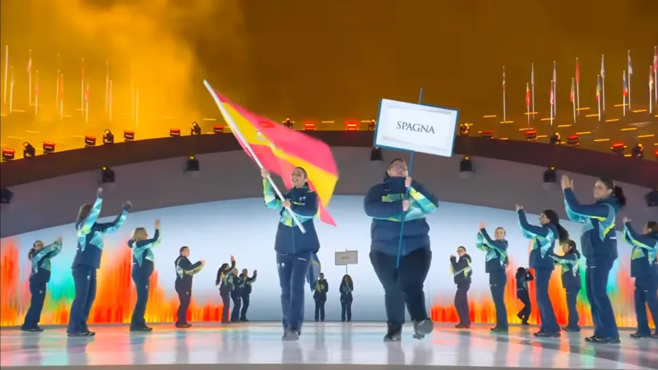 Alessandro Romano alla cerimonia d'apertura