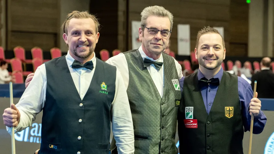 Alfredo Torre Rossini e Toni Rosenberg (Foto @Confédération Européenne de Biliard)