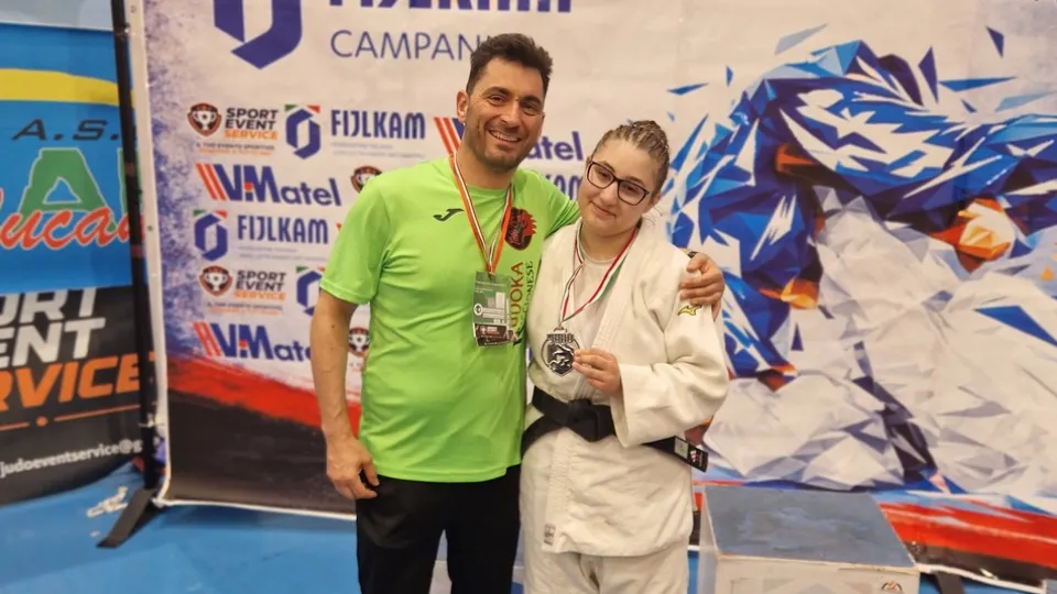 Anna Vittoria Forlani con il Maestro Longo