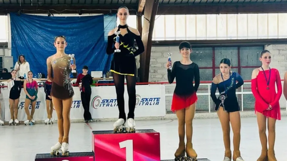 Caterina Leardini sul gradino più alto del podio a Modena