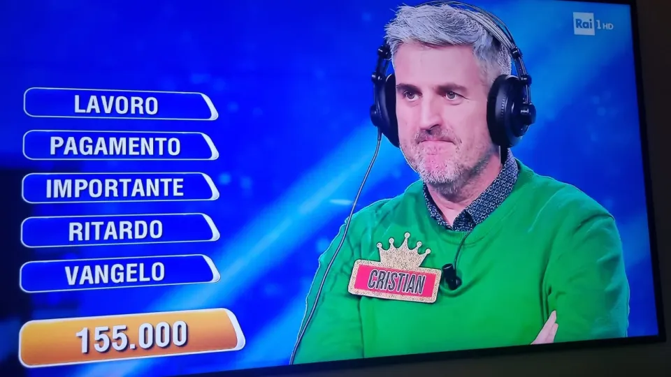 Cristian protagonista a L'eredità