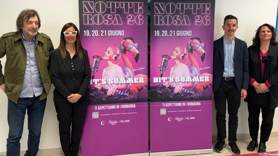 Da sinistra, Claudio Cecchetto, Roberta Frisoni, Matteo Gozzoli e Chiara Astolfi