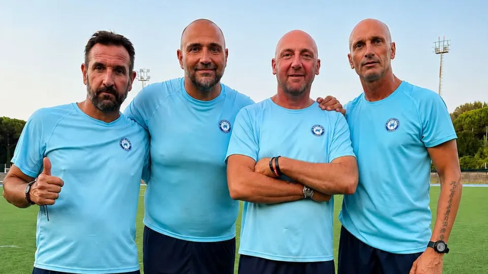 Da sinistra: Simone Casadei, Giacomo Morelli, Emanuele Pacassoni e Danilo Gurini