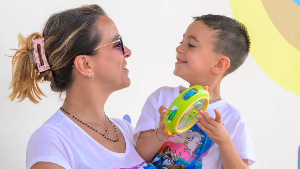 Dade con la mamma Antonella