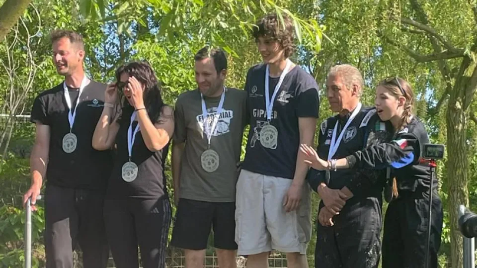 Davide Carattoni e Lorenzo Cevenini sul podio a Modena