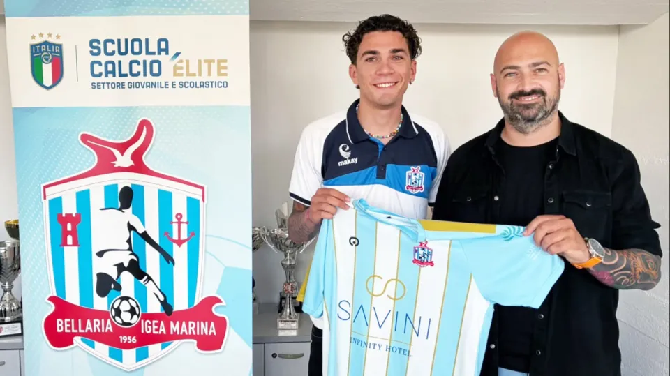 Diego Pianini insieme al DS Emiliano Vitiello