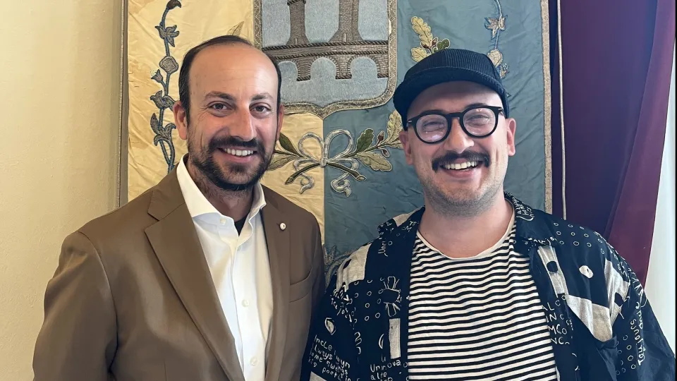 Edgar con il Sindaco