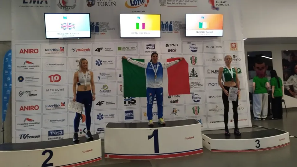 Elena Borghesi medaglia oro nei 1.500 m.