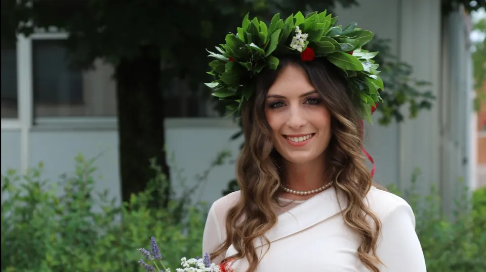 Eleonora Palmieri, 29 anni, il giorno della laurea