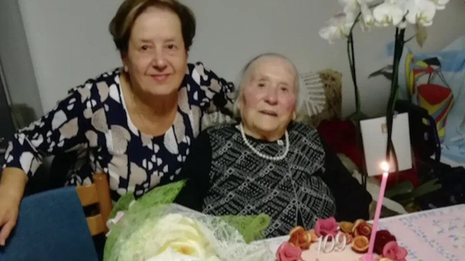 Elisa De Nicola nel giorno del suo 109° compleanno