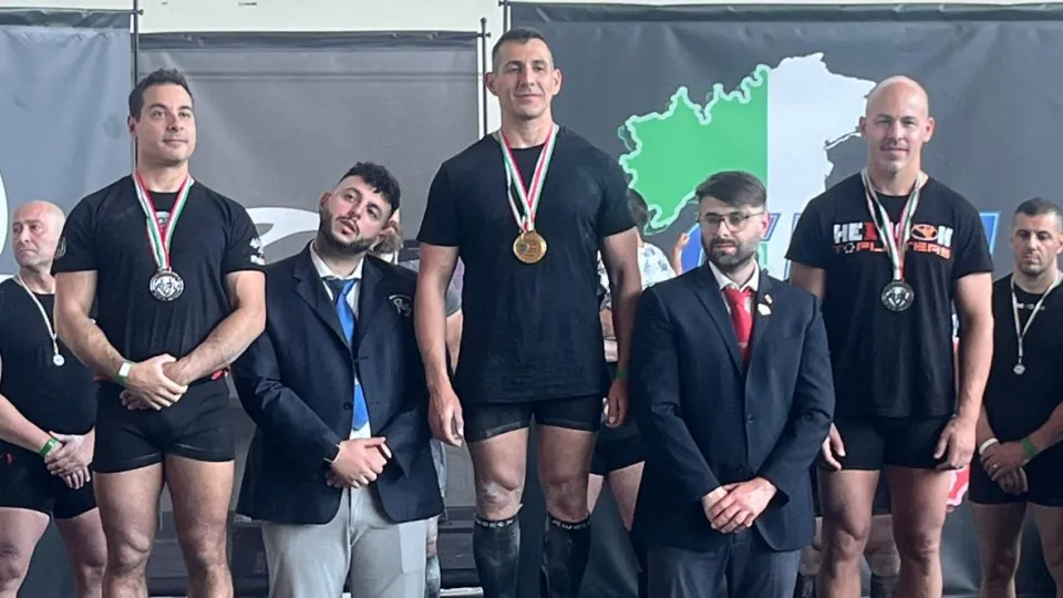 Fabio Andreini sul podio