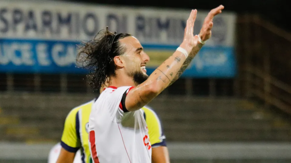 Facundo Piazze festeggia il suo primo gol al 